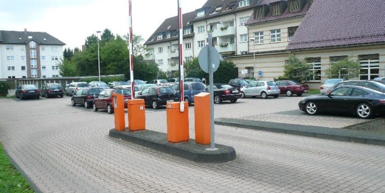 Blick auf den Parkplatz