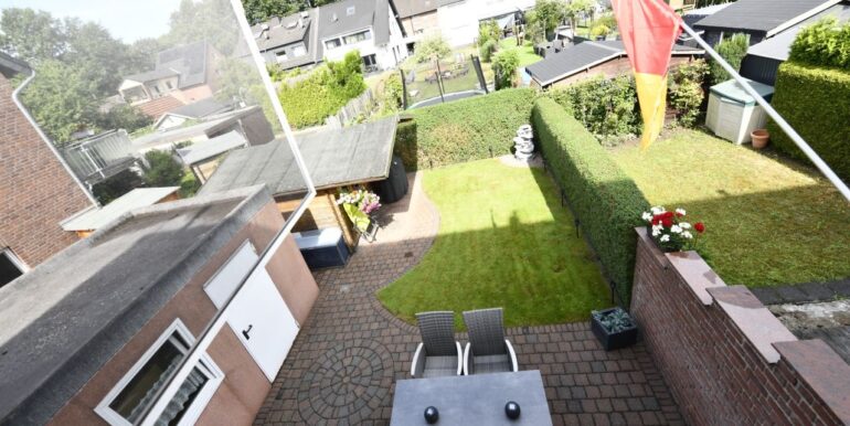 Gartenblick von oben