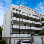 Rückansicht auf die Balkone