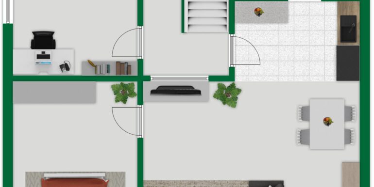 Grundriss-Skizze Erdgeschoss