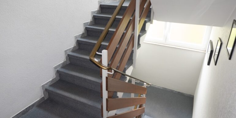 Das gepflegte Treppenhaus