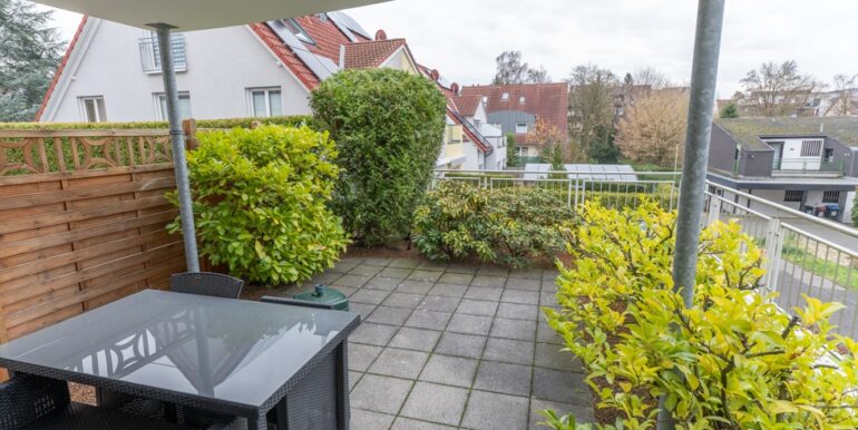 Die großzügige Terrasse