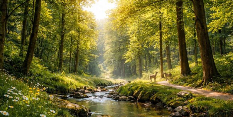 Wald- und Naturlage in Mettmann (KI generiert)