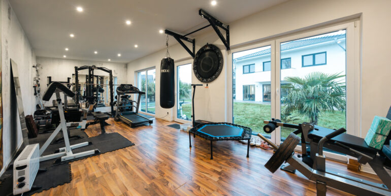 Gartenhaus Fitnessraum