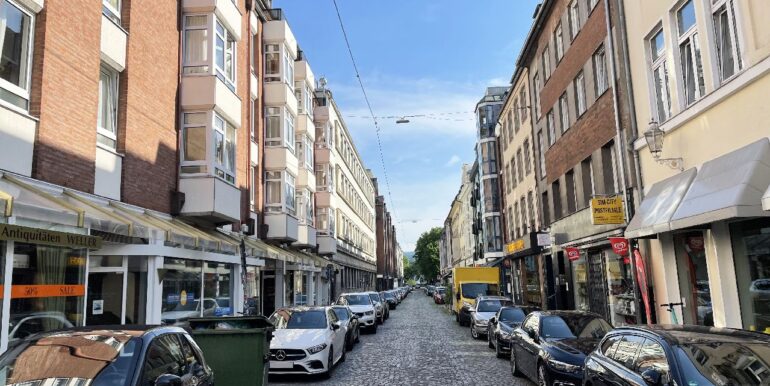 Blick in die Hohe Straße