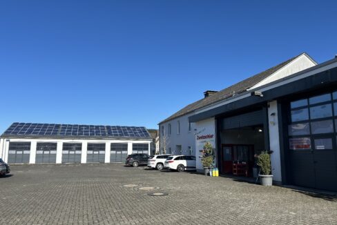 Ansicht Werkstatt und Büroteil