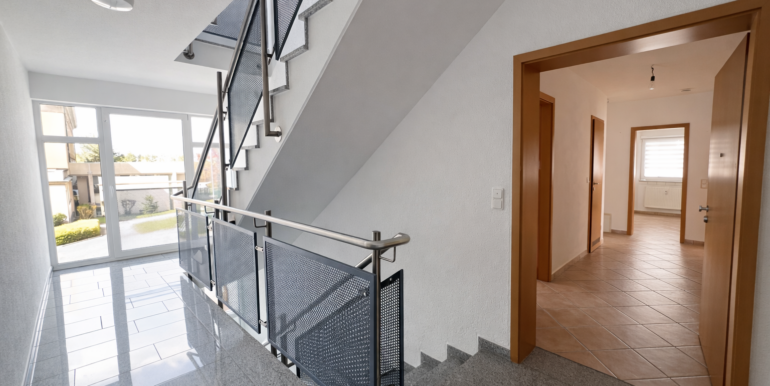 Das gepflegte Treppenhaus