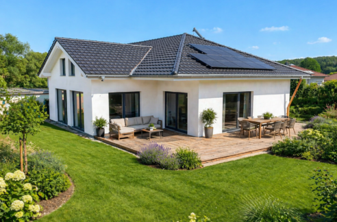 Die Terrasse ist noch nicht fertig gestellt (Vorschlag)