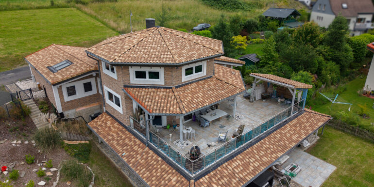 Luftaufnahme - Blick zur Terrasse