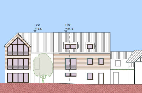 Ansicht Haus A,B,C