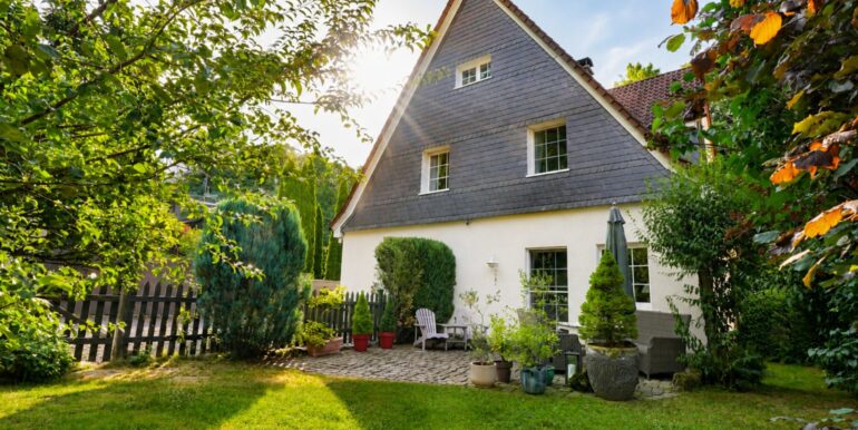 Gartenansicht des Hauses