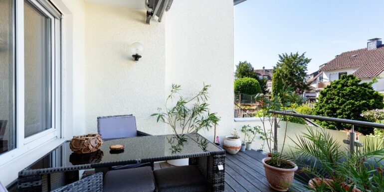 Terrasse am Wohnbereich
