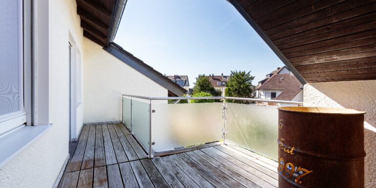 Balkon an den Schlafräumen