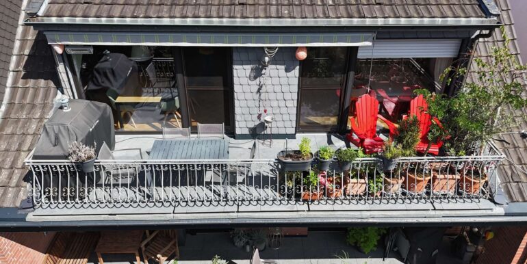 Blick auf die Terrasse