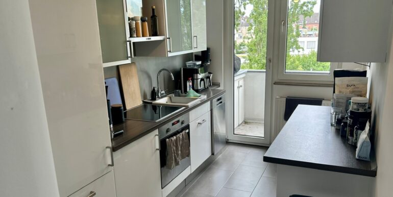 Küche mit Austritt