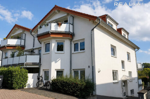 Hausansicht mit KI bearbeitet