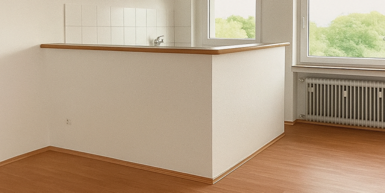 Wohnraum mit offener Küche