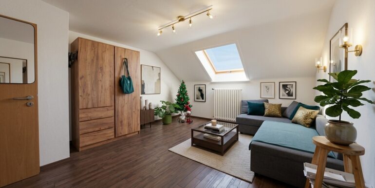 Wohnzimmer KI generiert