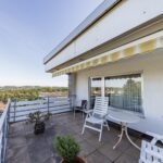 sonnige Dachterrasse