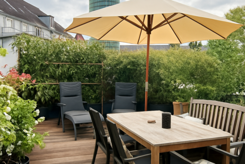 Terrasse inmitten von Pempelfort