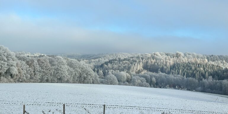 Aussicht mit Schnee